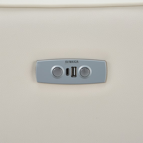 傷・汚れに強い合成皮革 2人掛け電動リクライニングソファ+アームレスセット(HE02 NS IV) 9枚目画像