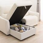 傷・汚れに強い 3人掛け片側電動リクライニングカウチソファ 合皮タイプ (HE02 Nシールド 右カウチ IV) 11枚目画像