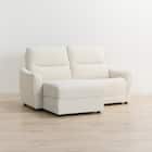 傷・汚れに強い 3人掛け片側電動リクライニングカウチソファ 合皮タイプ (HE02 Nシールド 右カウチ IV) 12枚目画像