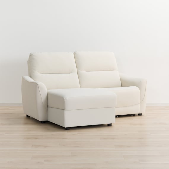 傷・汚れに強い 3人掛け片側電動リクライニングカウチソファ 合皮タイプ (HE02 Nシールド 右カウチ IV) 12枚目画像