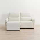 傷・汚れに強い 3人掛け片側電動リクライニングカウチソファ 合皮タイプ (HE02 Nシールド 右カウチ IV) 13枚目画像