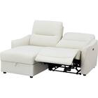 傷・汚れに強い 3人掛け片側電動リクライニングカウチソファ 合皮タイプ (HE02 Nシールド 右カウチ IV) 14枚目画像