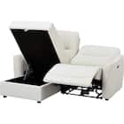 傷・汚れに強い 3人掛け片側電動リクライニングカウチソファ 合皮タイプ (HE02 Nシールド 右カウチ IV) 15枚目画像