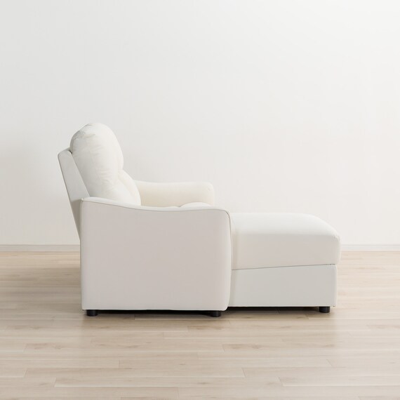 傷・汚れに強い 3人掛け片側電動リクライニングカウチソファ 合皮タイプ (HE02 Nシールド 右カウチ IV) 17枚目画像