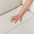 傷・汚れに強い 3人掛け片側電動リクライニングカウチソファ 合皮タイプ (HE02 Nシールド 右カウチ IV) 23枚目画像