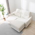 傷・汚れに強い 3人掛け片側電動リクライニングカウチソファ 合皮タイプ (HE02 Nシールド 左カウチ IV) 10枚目画像