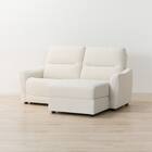 傷・汚れに強い 3人掛け片側電動リクライニングカウチソファ 合皮タイプ (HE02 Nシールド 左カウチ IV) 12枚目画像