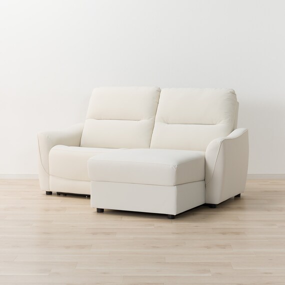 傷・汚れに強い 3人掛け片側電動リクライニングカウチソファ 合皮タイプ (HE02 Nシールド 左カウチ IV) 12枚目画像