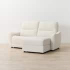 傷・汚れに強い 3人掛け片側電動リクライニングカウチソファ 合皮タイプ (HE02 Nシールド 左カウチ IV) 12枚目画像