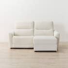 傷・汚れに強い 3人掛け片側電動リクライニングカウチソファ 合皮タイプ (HE02 Nシールド 左カウチ IV) 13枚目画像