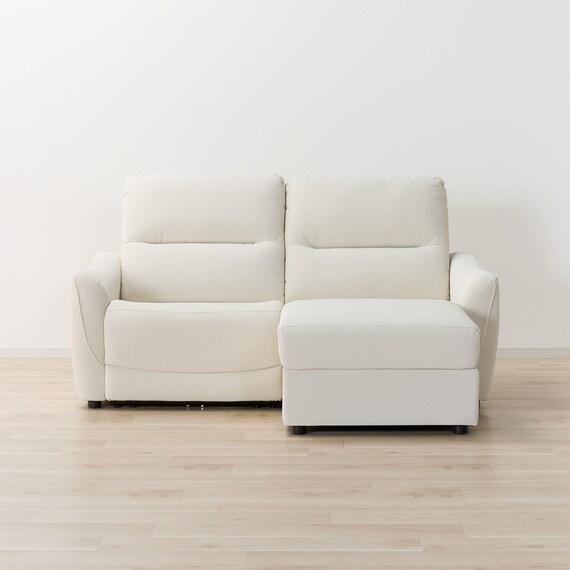 傷・汚れに強い 3人掛け片側電動リクライニングカウチソファ 合皮タイプ (HE02 Nシールド 左カウチ IV) 13枚目画像