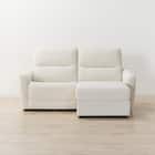 傷・汚れに強い 3人掛け片側電動リクライニングカウチソファ 合皮タイプ (HE02 Nシールド 左カウチ IV) 13枚目画像