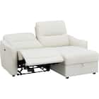 傷・汚れに強い 3人掛け片側電動リクライニングカウチソファ 合皮タイプ (HE02 Nシールド 左カウチ IV) 14枚目画像