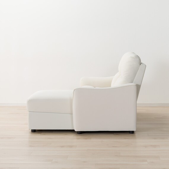 傷・汚れに強い 3人掛け片側電動リクライニングカウチソファ 合皮タイプ (HE02 Nシールド 左カウチ IV) 17枚目画像