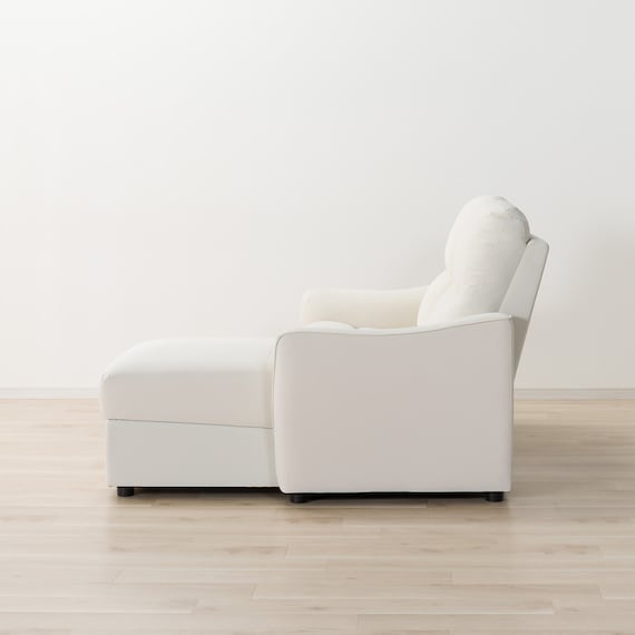 傷・汚れに強い 3人掛け片側電動リクライニングカウチソファ 合皮タイプ (HE02 Nシールド 左カウチ IV) 17枚目画像