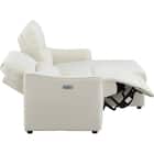 傷・汚れに強い 3人掛け片側電動リクライニングカウチソファ 合皮タイプ (HE02 Nシールド 左カウチ IV) 18枚目画像