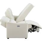 傷・汚れに強い 3人掛け片側電動リクライニングカウチソファ 合皮タイプ (HE02 Nシールド 左カウチ IV) 19枚目画像