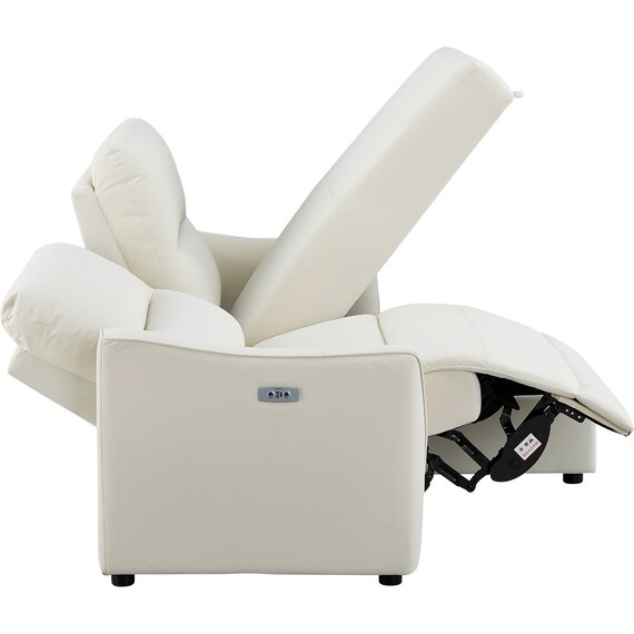 傷・汚れに強い 3人掛け片側電動リクライニングカウチソファ 合皮タイプ (HE02 Nシールド 左カウチ IV) 19枚目画像