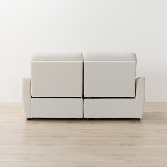 傷・汚れに強い 3人掛け片側電動リクライニングカウチソファ 合皮タイプ (HE02 Nシールド 左カウチ IV) 21枚目画像