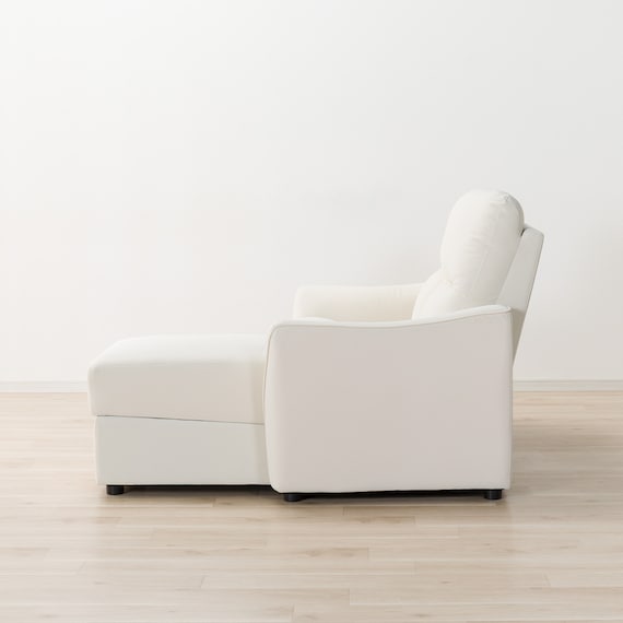 傷・汚れに強い 2人掛け片側電動リクライニングカウチソファ 合皮タイプ (HE02 Nシールド 左カウチ IV) 16枚目画像