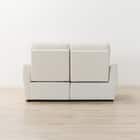 傷・汚れに強い 2人掛け片側電動リクライニングカウチソファ 合皮タイプ (HE02 Nシールド 左カウチ IV) 20枚目画像