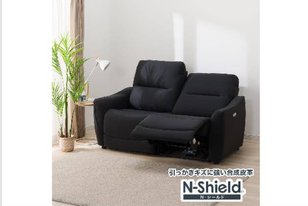 2Pﾘｸﾗｲﾆﾝｸﾞｿﾌｧ HE02 NS BK | ニトリネット【公式】 家具・インテリア通販