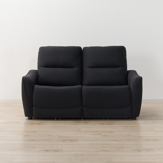 傷・汚れに強い 2人掛け電動リクライニングソファ 合皮タイプ (HE02 Nシールド BK) 11枚目画像