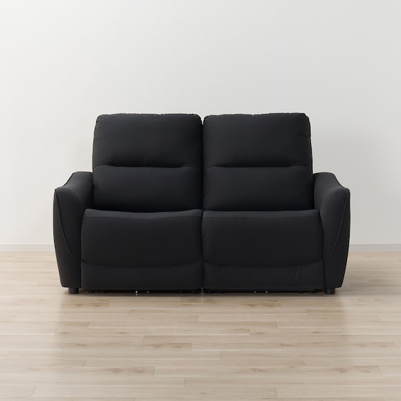 傷・汚れに強い 2人掛け電動リクライニングソファ 合皮タイプ (HE02 Nシールド BK) 11枚目画像