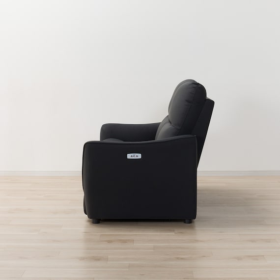 傷・汚れに強い 2人掛け電動リクライニングソファ 合皮タイプ (HE02 Nシールド BK) 12枚目画像