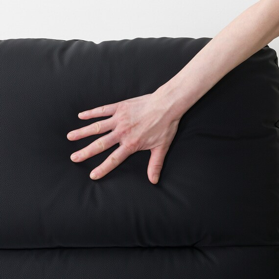 傷・汚れに強い 2人掛け電動リクライニングソファ 合皮タイプ (HE02 Nシールド BK) 17枚目画像