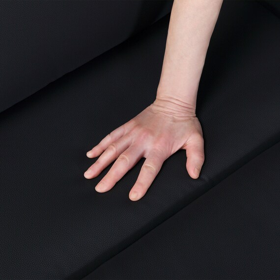 傷・汚れに強い 2人掛け電動リクライニングソファ 合皮タイプ (HE02 Nシールド BK) 18枚目画像