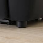 傷・汚れに強い 2人掛け電動リクライニングソファ 合皮タイプ (HE02 Nシールド BK) 19枚目画像