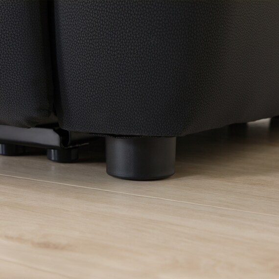 傷・汚れに強い 2人掛け電動リクライニングソファ 合皮タイプ (HE02 Nシールド BK) 19枚目画像