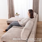 シェーズロングソファ(ログ 幅210cm OAK-NVY)【島忠ホームズ商品】 6枚目画像