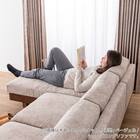 シェーズロングソファ(ログ 幅210cm OAK-NVY)【島忠ホームズ商品】 7枚目画像