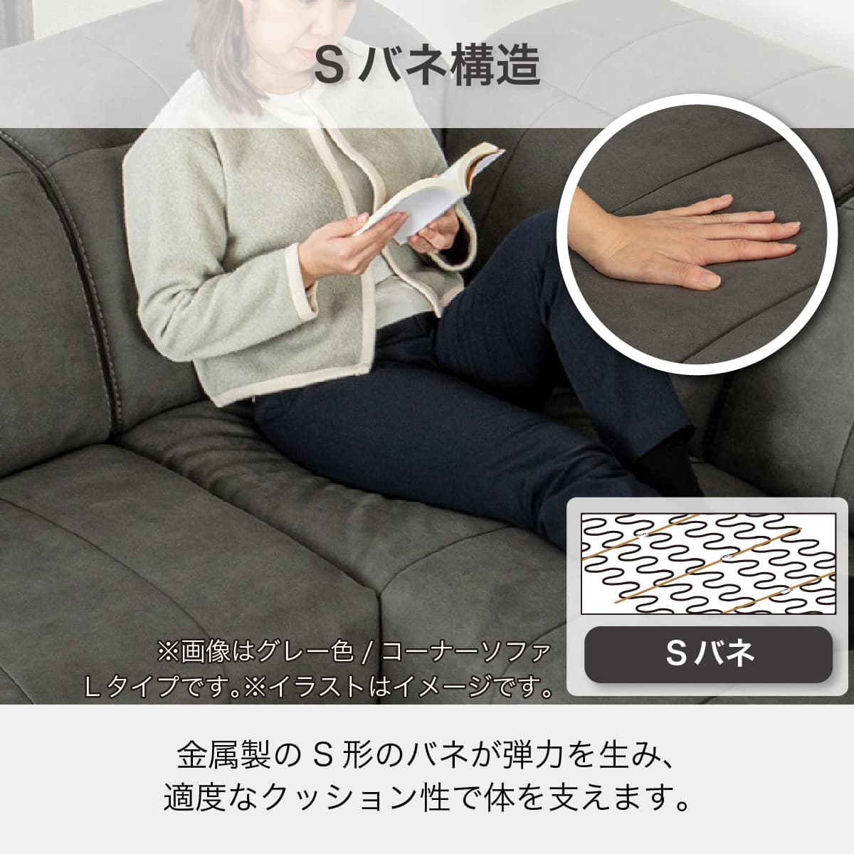 3人掛け 電動リクライニングソファ 布張りタイプ(ボンド GY)【島忠