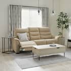 【2モーター】傷・汚れに強い 3人掛け電動リクライニングソファ テーブル付き 合皮タイプ (Nビリーバ3 Nシールド BE) 11枚目画像