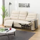 【2モーター】傷・汚れに強い 3人掛け電動リクライニングソファ テーブル付き 合皮タイプ (Nビリーバ3 Nシールド BE) 14枚目画像