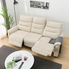 【2モーター】傷・汚れに強い 3人掛け電動リクライニングソファ テーブル付き 合皮タイプ (Nビリーバ3 Nシールド BE) 15枚目画像