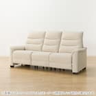 【2モーター】傷・汚れに強い 3人掛け電動リクライニングソファ テーブル付き 合皮タイプ (Nビリーバ3 Nシールド BE) 16枚目画像