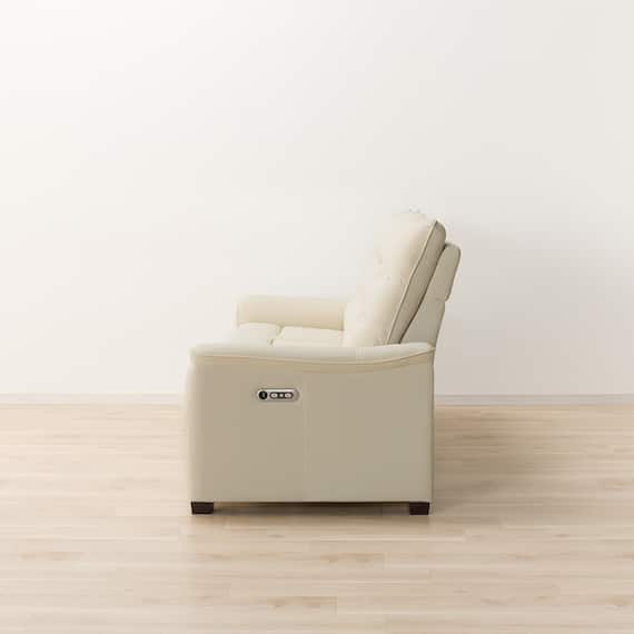 【2モーター】傷・汚れに強い 3人掛け電動リクライニングソファ テーブル付き 合皮タイプ (Nビリーバ3 Nシールド BE) 17枚目画像