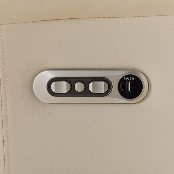 【2モーター】傷・汚れに強い 3人掛け電動リクライニングソファ テーブル付き 合皮タイプ (Nビリーバ3 Nシールド BE) 19枚目画像