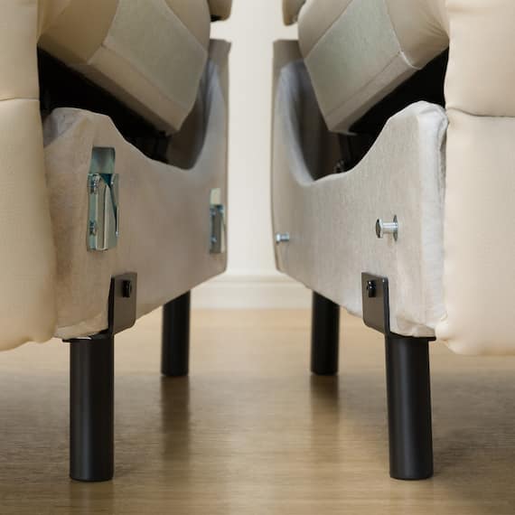 【2モーター】傷・汚れに強い 3人掛け電動リクライニングソファ テーブル付き 合皮タイプ (Nビリーバ3 Nシールド BE) 24枚目画像