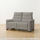 【2モーター】傷・汚れに強い 2人掛け電動リクライニングソファ 合皮タイプ (Nビリーバ3 Nシールド GY) 11枚目画像