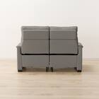 【2モーター】傷・汚れに強い 2人掛け電動リクライニングソファ 合皮タイプ (Nビリーバ3 Nシールド GY) 13枚目画像