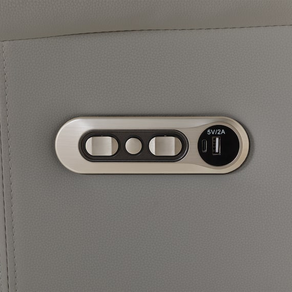 【2モーター】傷・汚れに強い 2人掛け電動リクライニングソファ 合皮タイプ (Nビリーバ3 Nシールド GY) 14枚目画像