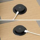 【2モーター】傷・汚れに強い 2人掛け電動リクライニングソファ 収納ユニット付き 合皮タイプ (Nビリーバ3 Nシールド GY) 19枚目画像