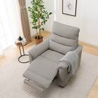 【2モーター】傷・汚れに強い 1人掛け電動リクライニングソファ 合皮タイプ (Nビリーバ3 Nシールド GY) 10枚目画像