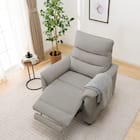 【2モーター】傷・汚れに強い 1人掛け電動リクライニングソファ 合皮タイプ (Nビリーバ3 Nシールド GY) 10枚目画像