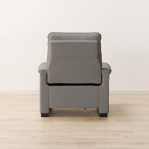 【2モーター】傷・汚れに強い 1人掛け電動リクライニングソファ 合皮タイプ (Nビリーバ3 Nシールド GY) 13枚目画像